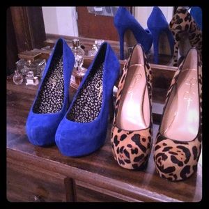 Jessica Simpson heels. Both included